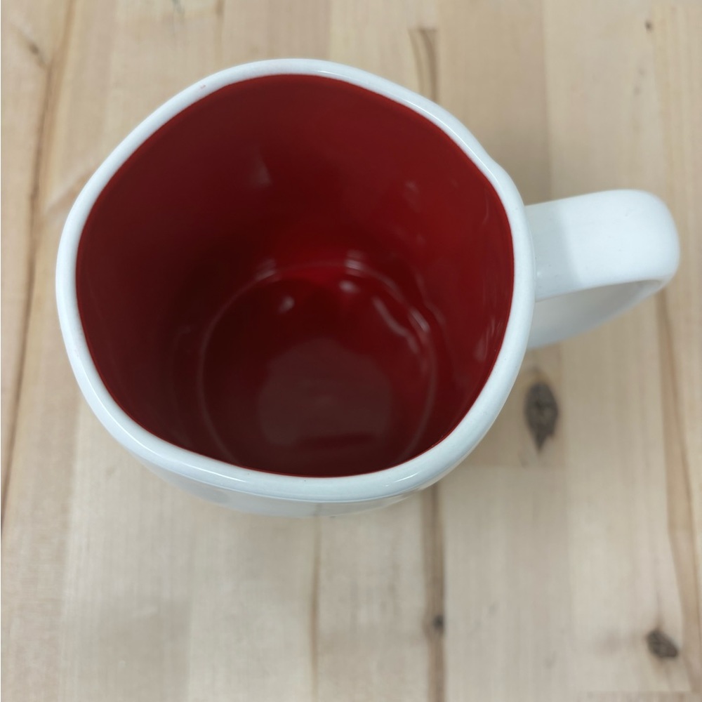 Rae Dunn AMERICA Mug White Red Interior with Blue Lettering Patriotic New - Picture 3 of 4